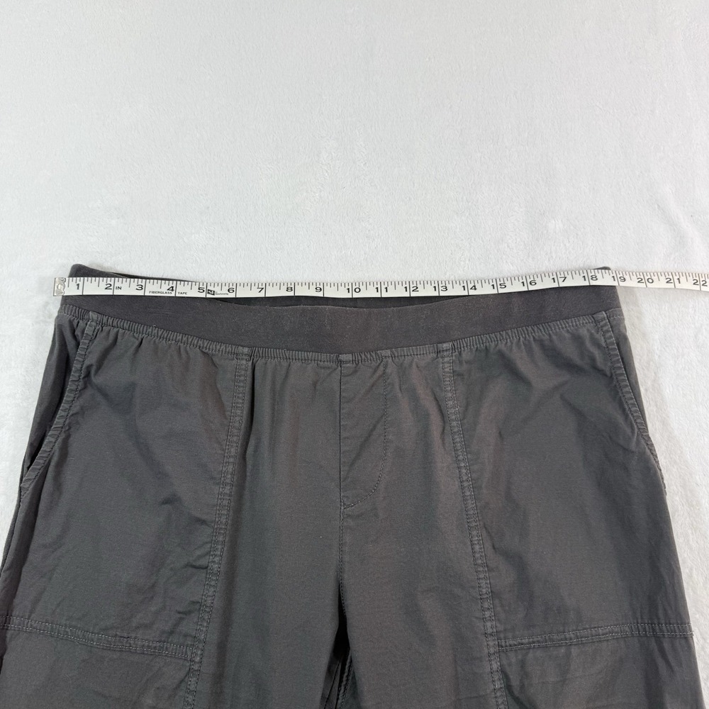 XCVI GEYSER CROP Womans Pants Sz XL Charcoal Pull On Ruched Leg Boho Minimalist - Picture 8 of 11